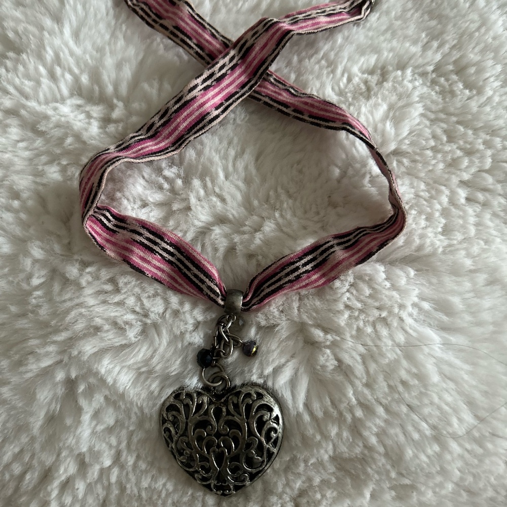 Gorgeous heart on a cotton "ribbon"